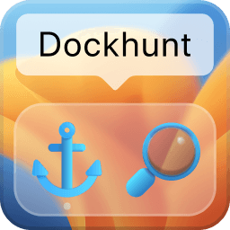 Dockhunt logo bouncing